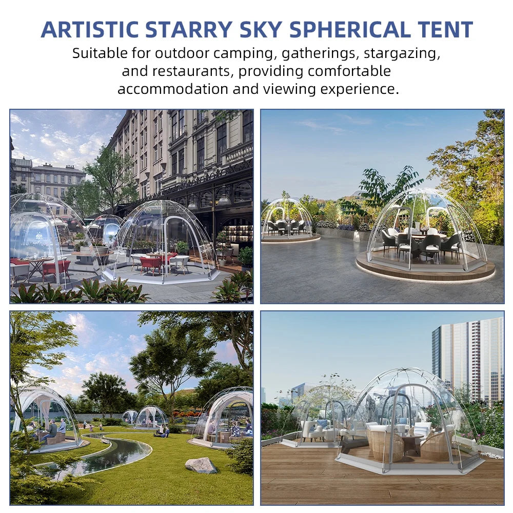 tent,Tent - Bubble Tent Weatherproof Shelter - Winter Tent Party Tent 8-10 Shelter Party Cold-resistant Pop Bubble Weather Proof Pod 8-10 Person Bubble - Oversize Weather