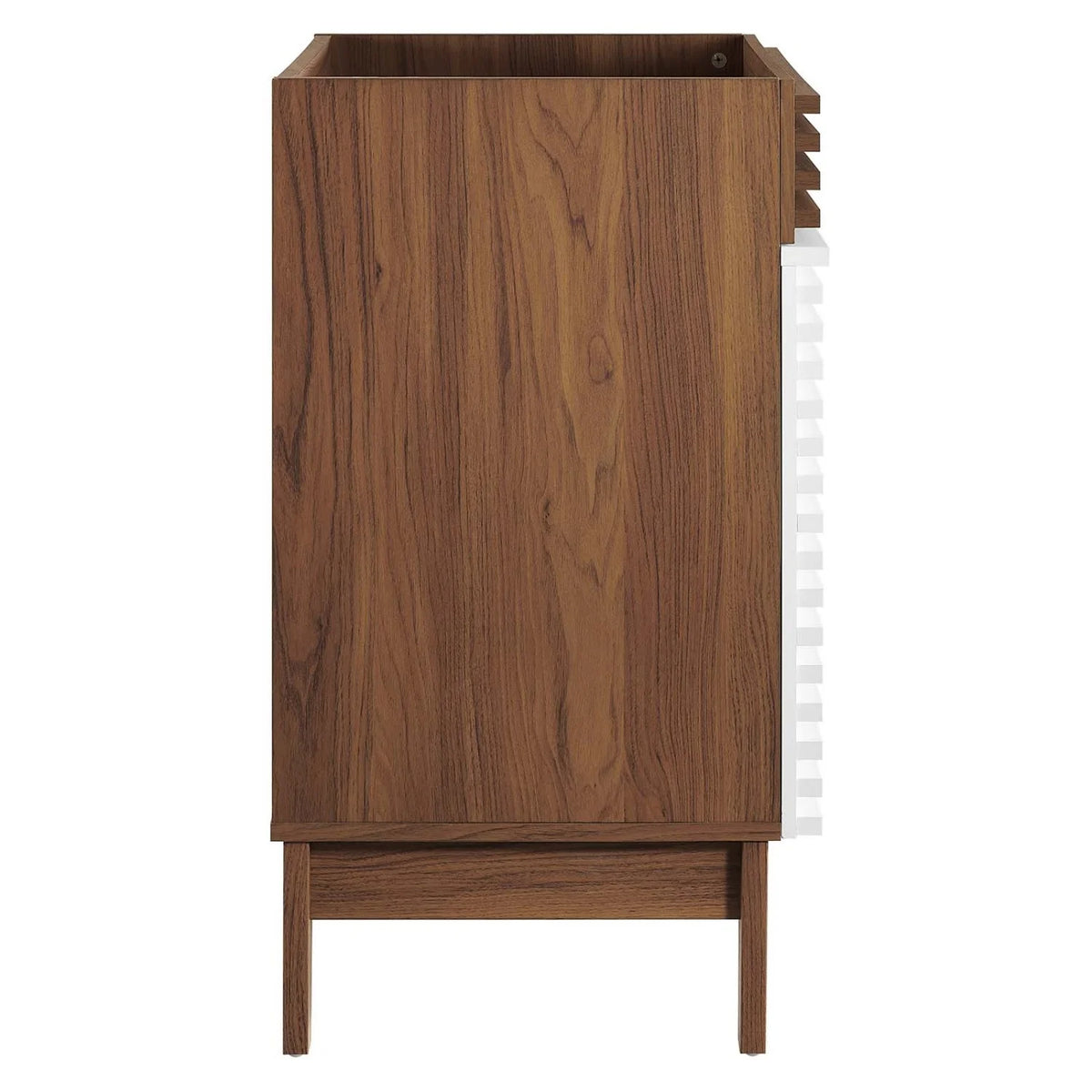 Vanity Cabinet (Sink not included), Black, Wood, Mid Century Hotel Bedroom Bathroom, Modern Contemporary HB33433