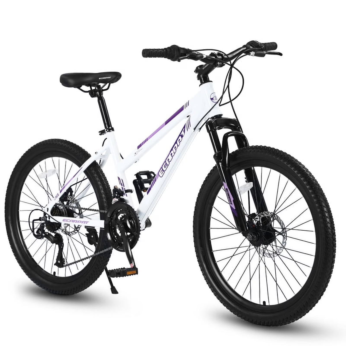 26" Mountain Bike for Females - Shimano 21 Speeds Dual Disc Brakes & 100mm Front Suspension