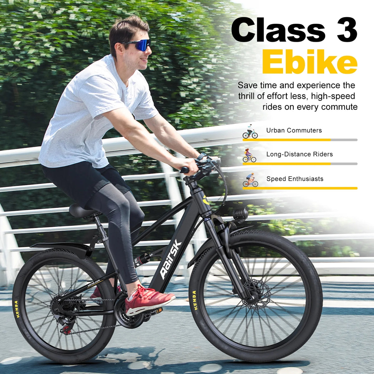 Folding Electric Bike for Adults,500W 20MPH 32Miles Long Range,48V 15AH Removable Battery,14" Small City Commuting E-bike with Full Suspension, LCD Display