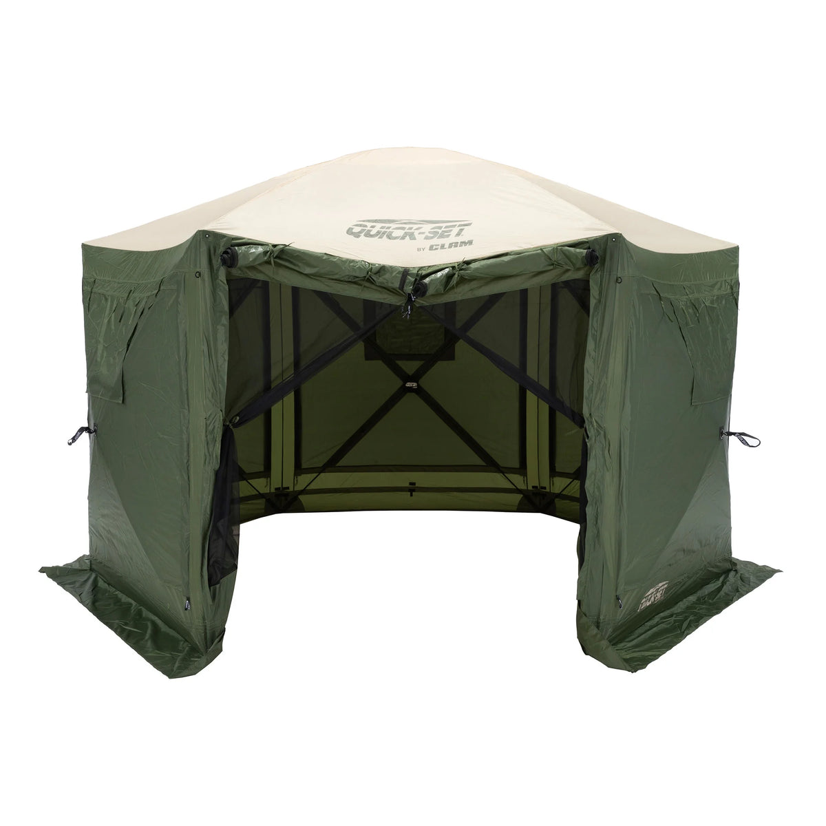 Clam Quick Set Pavilion Portable Camping Outdoor Gazebo Canopy Screen