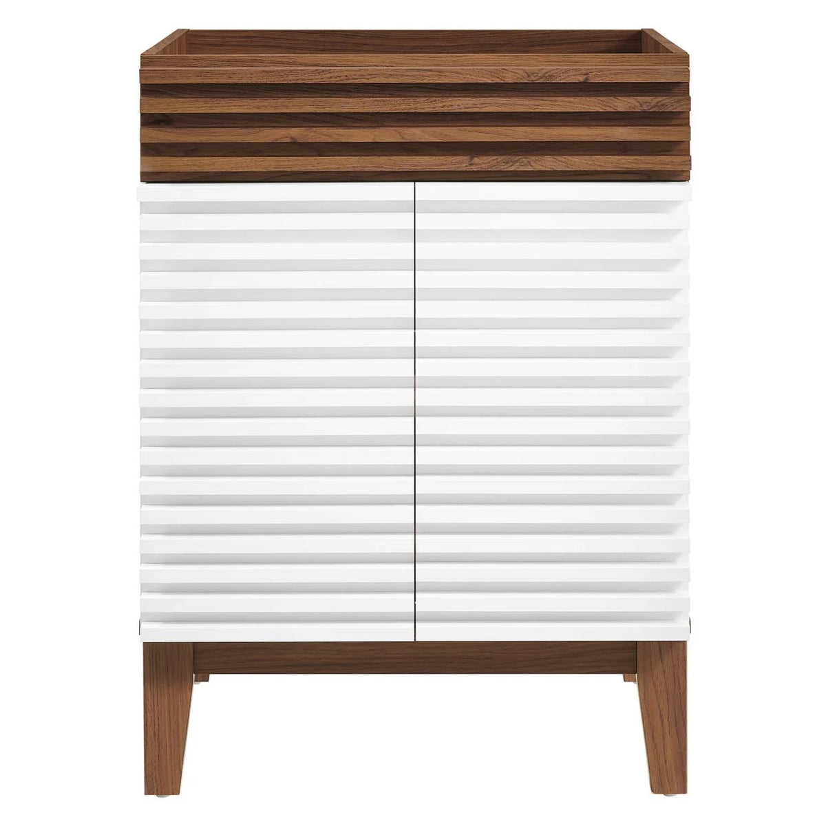 Vanity Cabinet (Sink not included), Black, Wood, Mid Century Hotel Bedroom Bathroom, Modern Contemporary HB33433