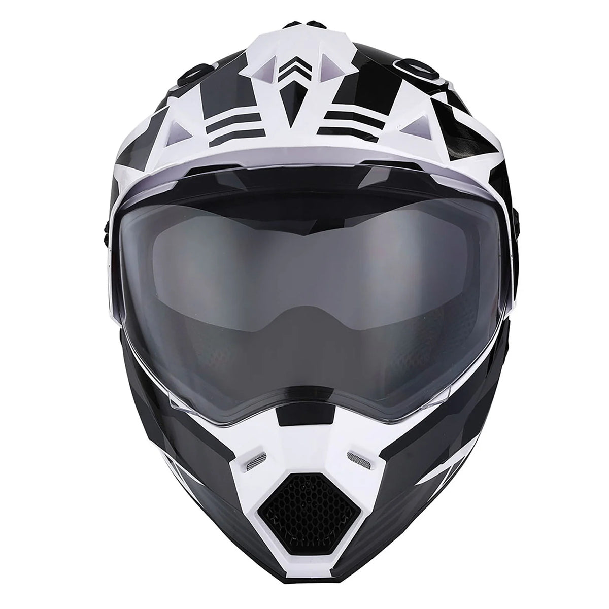 1Storm Youth Kids Dual Sport Dual Visor Motorcycle Motocross Off Road Full Face Helmet: HF802Youth Matt Black + Motorcycle Bluetooth Headset