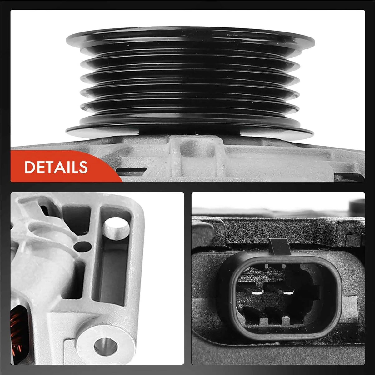 A-Premium Alternator with 12V 120A for Chevrolet Chevy Equinox 2010-2017 & GMC Terrain & Buick Regal - L4 2.4L