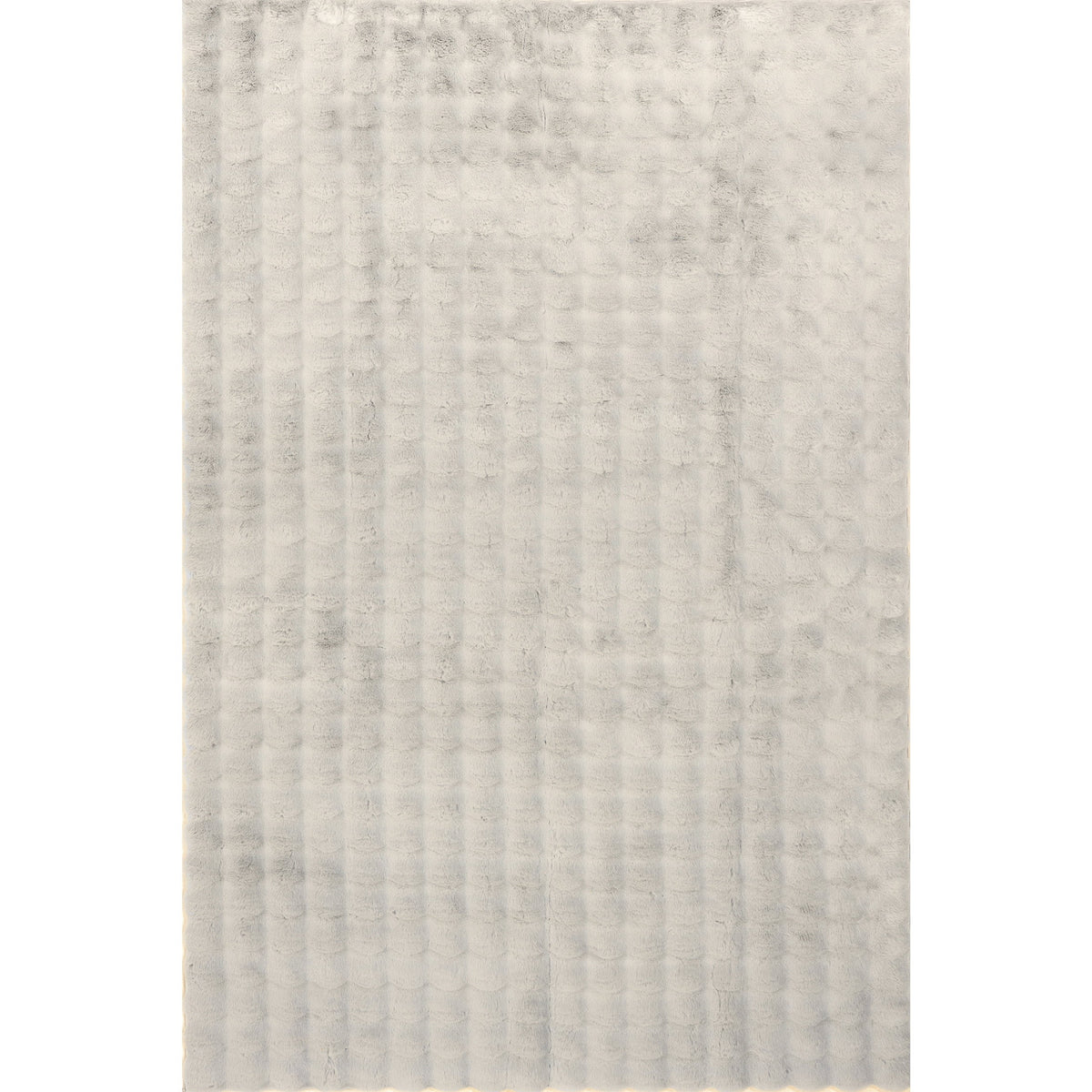 nuLOOM Jeni SuperiorWash Solid Faux Rabbit Machine Washable Area Rug, 2' 6" x 8', Runner, Jeni Grey