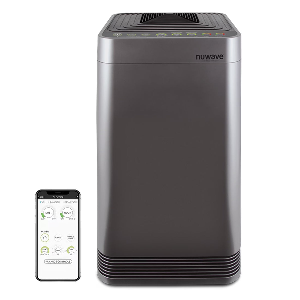 Nuwave Oxypure Smart Air Purifier, 5-Stage Filtration System Contaminants Removed, Nuwave Oxypure Air Purifier, 2,934ft2 Spaces in 60 Minutes, Home, Large