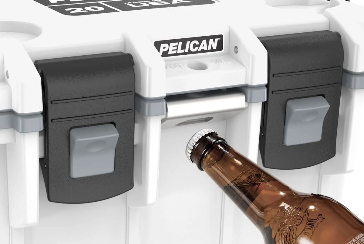 Pelican 20QT Elite Cooler Dark Grey/Green  15 Can or 4 Wine Bottle Capacity with Ice  2 Day Ice Retention  Guaranteed for Life