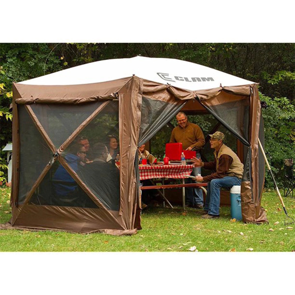 Clam Quick Set Pavilion Portable Camping Outdoor Gazebo Canopy Screen