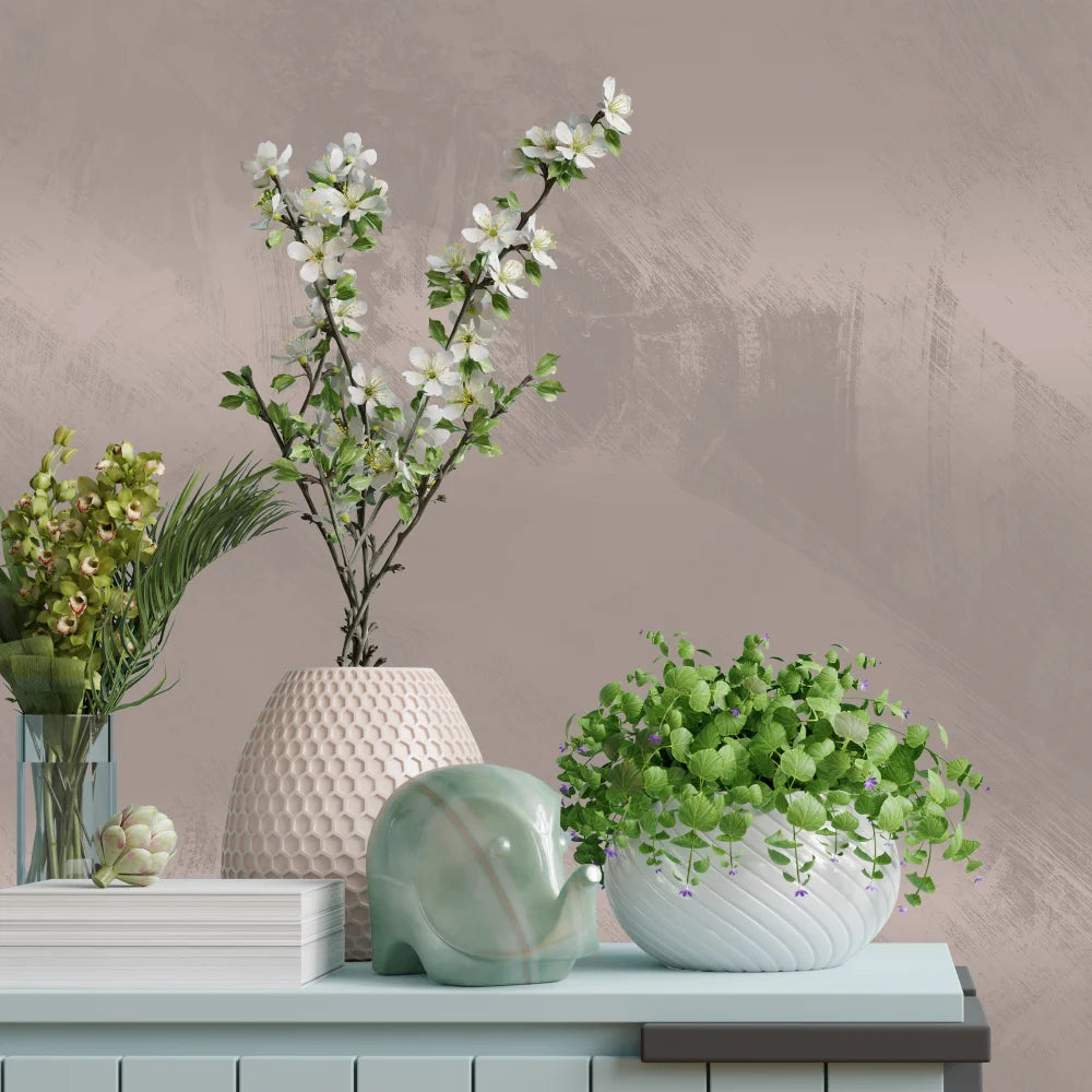 ALL-IN-ONE Limewash Paint, 2 Quart Paint Bundle and Tool Kit - Faux Lime Wash Effect, Matte Suede Wall Treatment - Haven (heathered, muted blue)