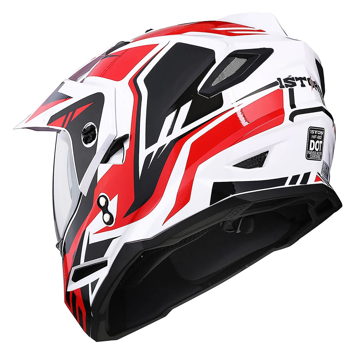 1Storm Youth Kids Dual Sport Dual Visor Motorcycle Motocross Off Road Full Face Helmet: HF802Youth Matt Black + Motorcycle Bluetooth Headset
