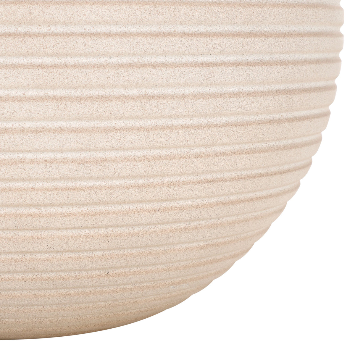 SAFAVIEH Mora 20" x 20" x 18" Round Black Ficonstone Solid Plant Pot