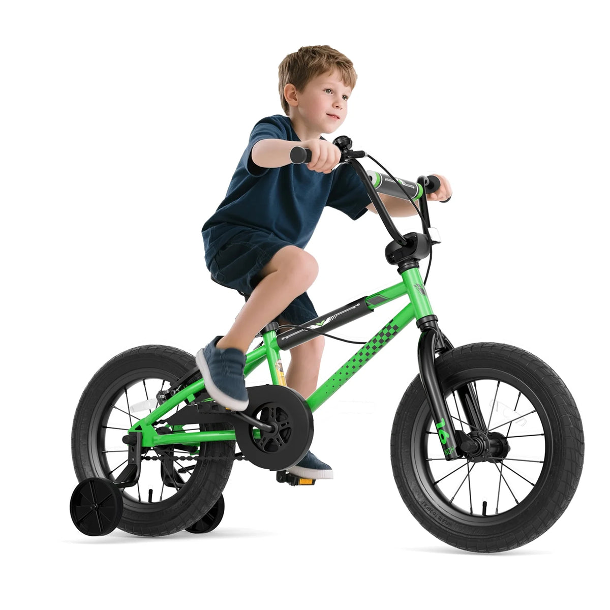 GLAF 12 14 16 Inch Kids Bike BMX Style Bicycle with Training Wheels Coaster Brake for 3-8 Years Old Toddlers Boys Girls Multiple Colors
