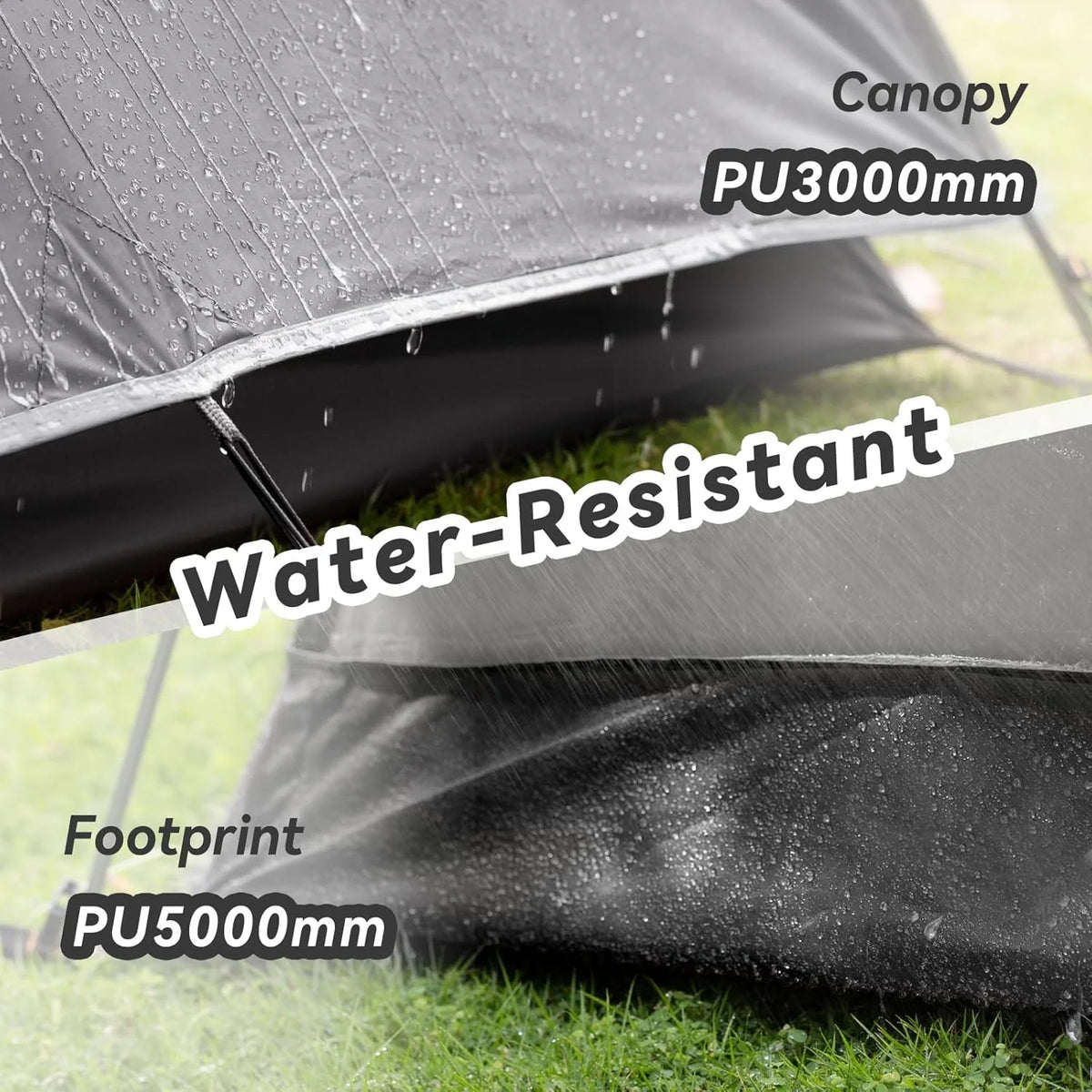 Camping Tent 2/3/4 Person, Professional Waterproof & Windproof Lightweight Backpacking Tent Suitable for Outdoor,Hiking,Camping, Mountaineering and Travel
