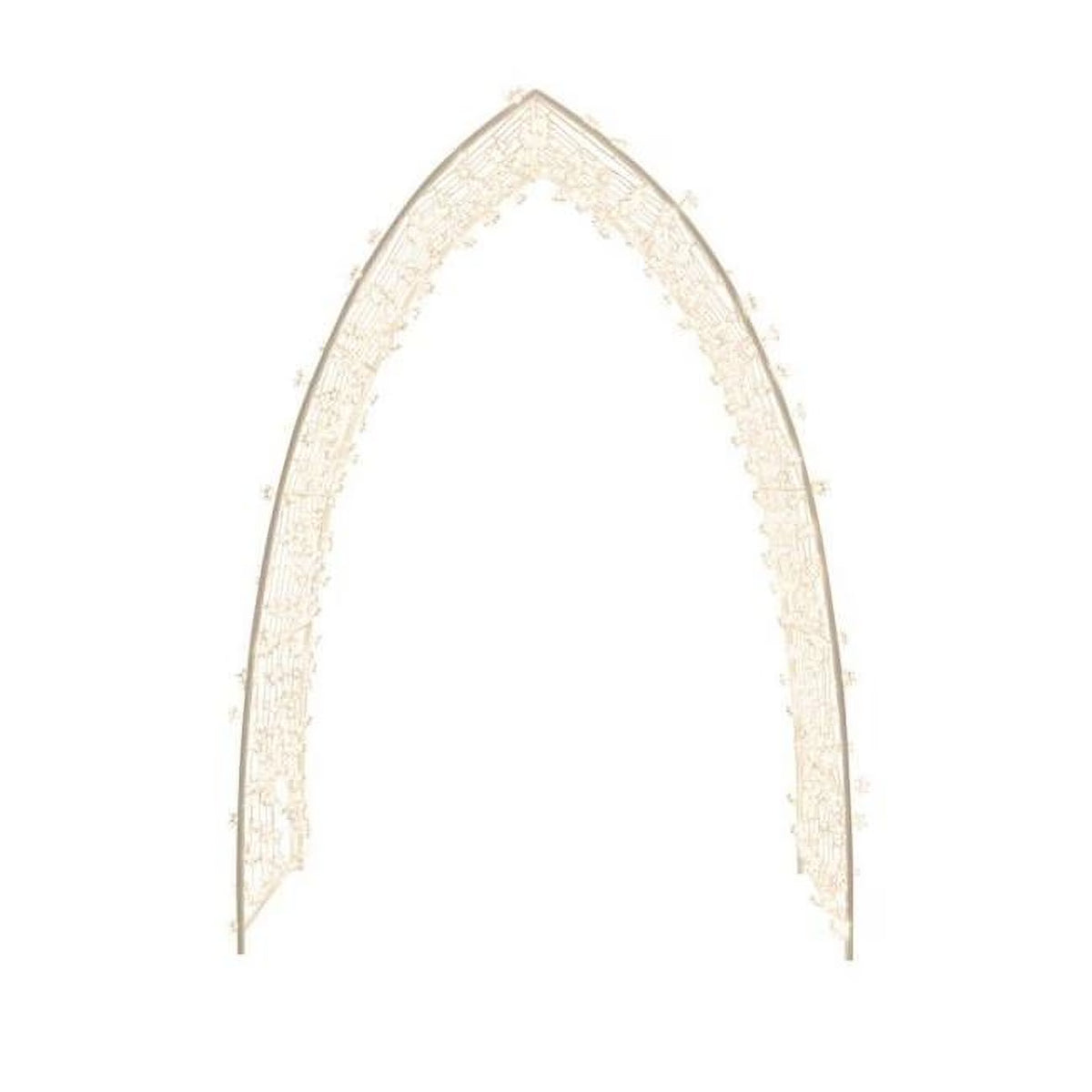 ProductWorks 88" Warm White LED Steel Arbor, 500 Lights with 8 Functions