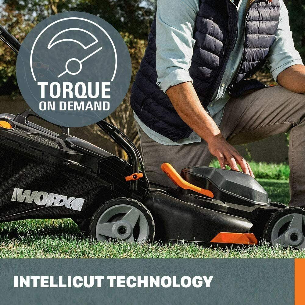 Worx WG743 40V Power Share 4.0Ah 16" Cordless Lawn Mower (Battery & Charger Included)