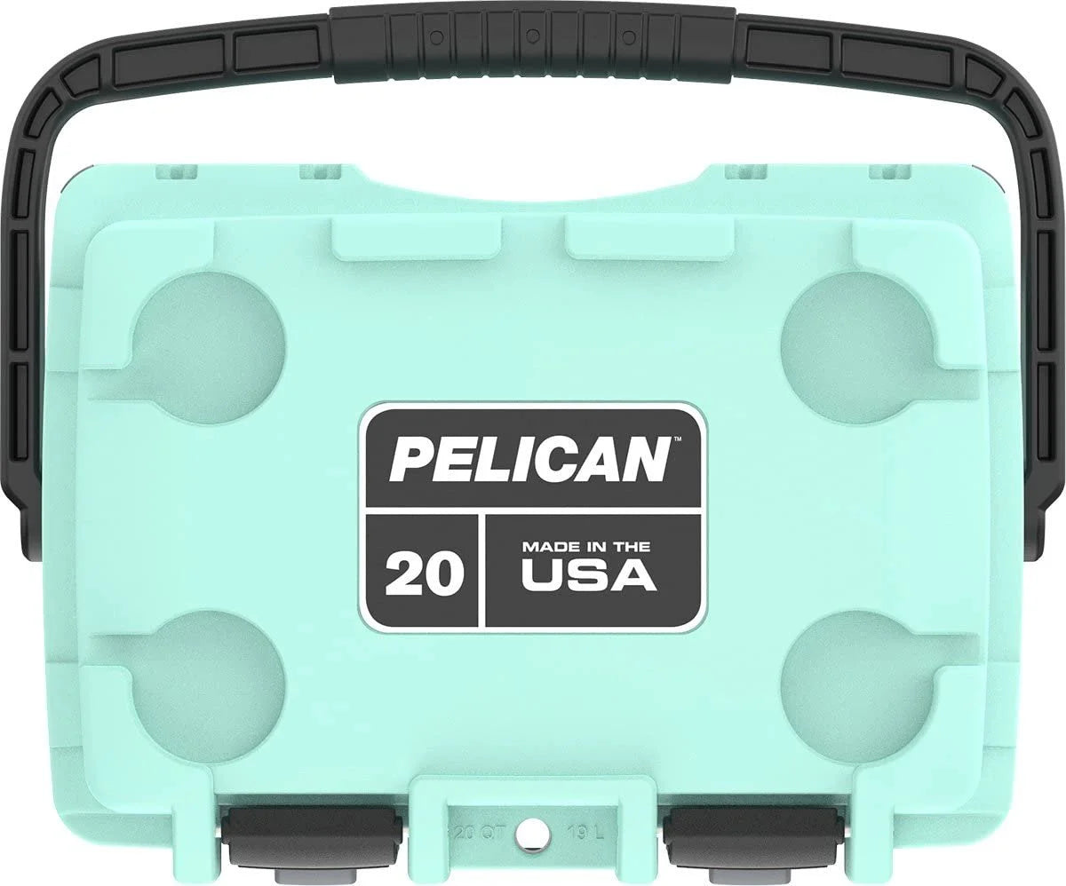 Pelican 20QT Elite Cooler Dark Grey/Green  15 Can or 4 Wine Bottle Capacity with Ice  2 Day Ice Retention  Guaranteed for Life