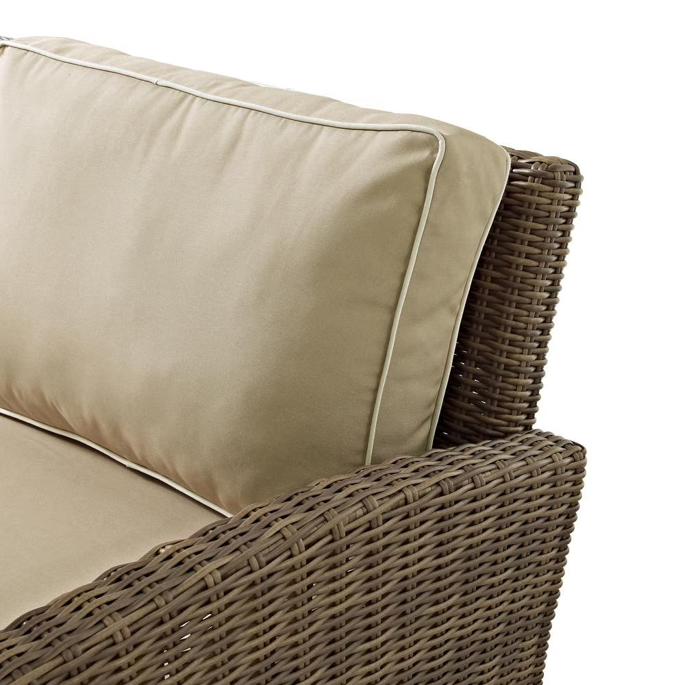Bradenton 5Pc Outdoor Wicker Chair Set