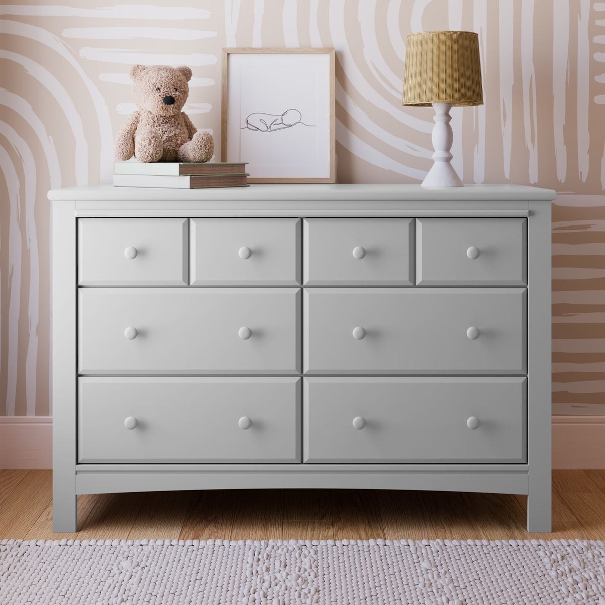 Graco Benton 6 Drawer Nursery Double Dresser, White