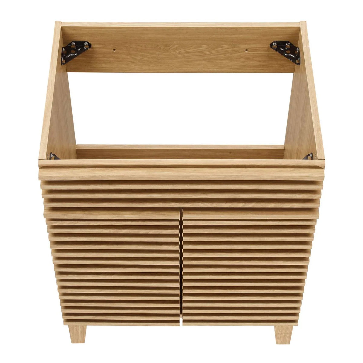 Vanity Cabinet (Sink not included), Black, Wood, Mid Century Hotel Bedroom Bathroom, Modern Contemporary HB33433