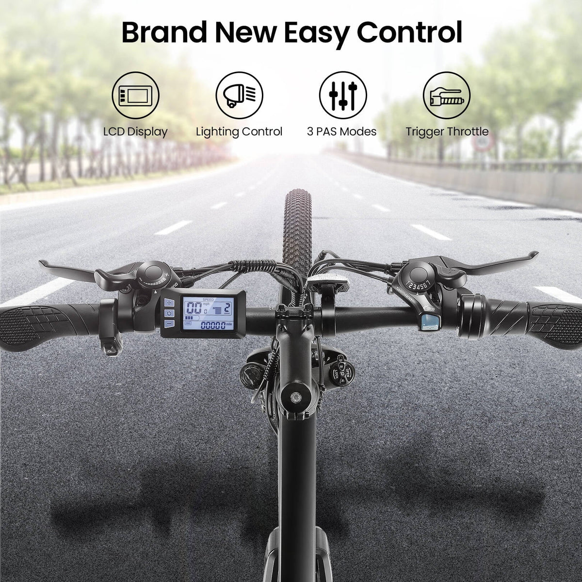 Funcid Electric Bike, Electric Bike for Adults 27.5'' E-Bikes with 500W Motor, Adult Mountain Bike with Lockable Suspension Fork, Removable Battery, Professional Shimano 21-Speed Gears Bicycle