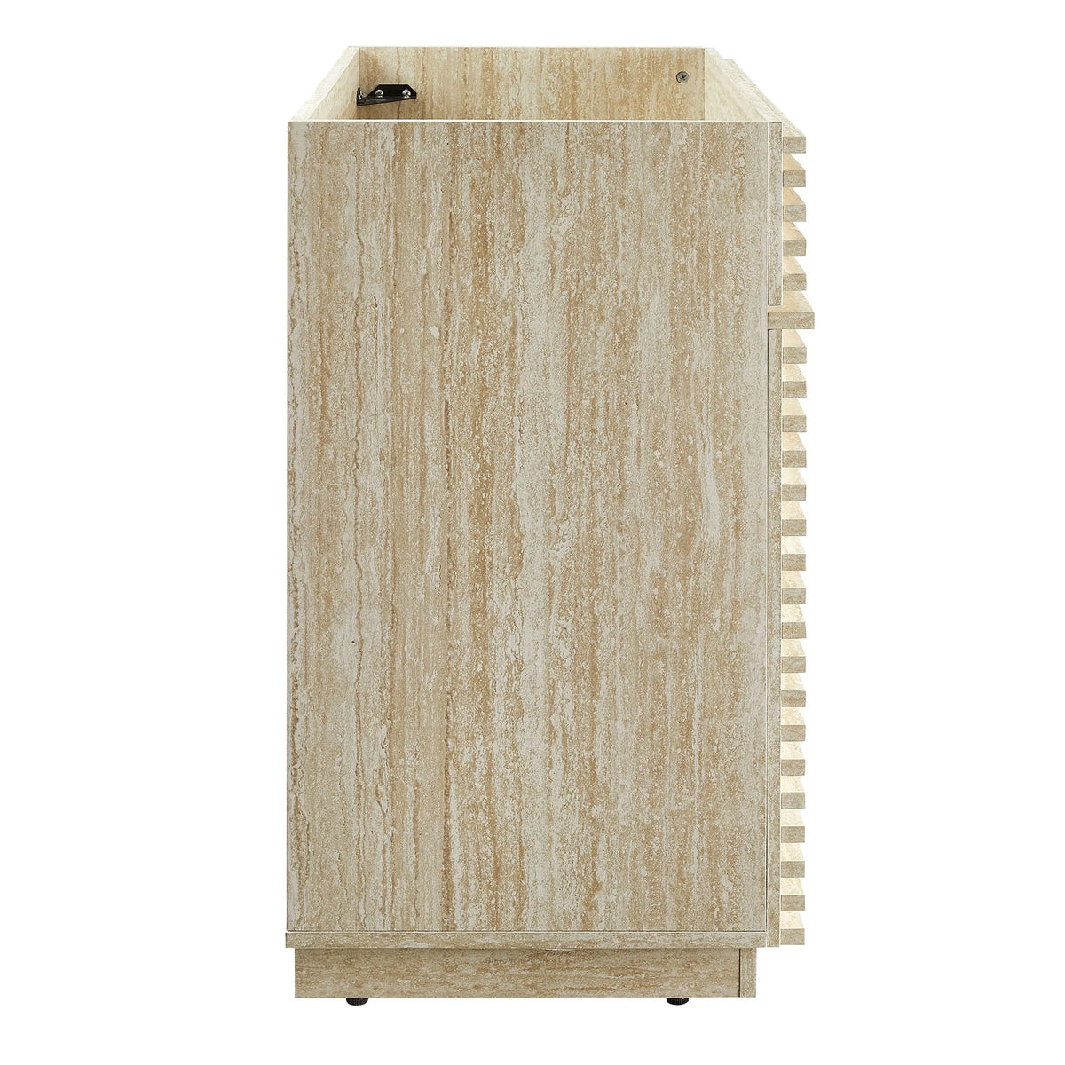 Modway Render 36" Faux Travertine Bathroom Vanity Cabinet (Sink Not Included) in Travertine