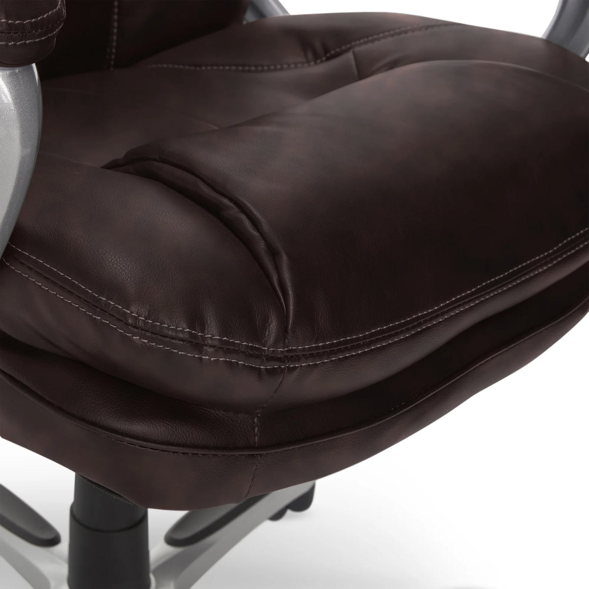 Serta Puresoft Faux Leather Executive Big & Tall Office Chair - Roasted Chestnut