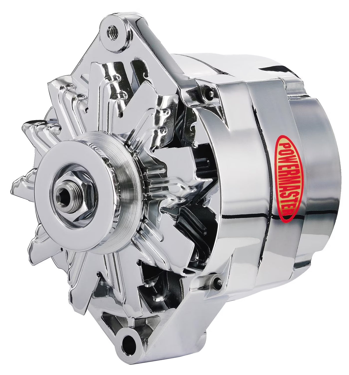 Powermaster 17294 Alternator 12si 100 Amp One Wire OE Look Chrome