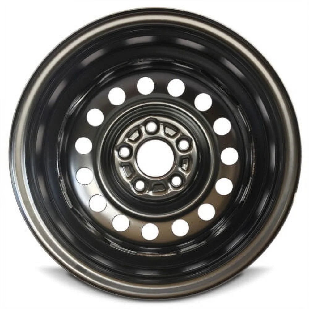 For 2014-2018 Kia Forte 15 Inch Painted Black Rim - OE Direct Replacement - Road Ready Car Wheel