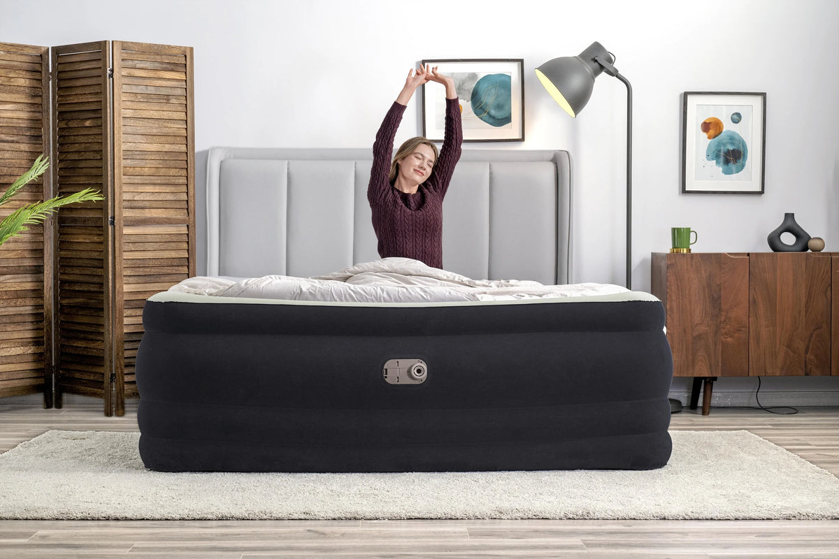 Bestway Tritech Air Mattress King 24" with Built-in AC Pump Included