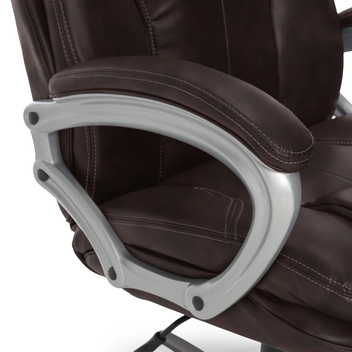Serta Puresoft Faux Leather Executive Big & Tall Office Chair - Roasted Chestnut