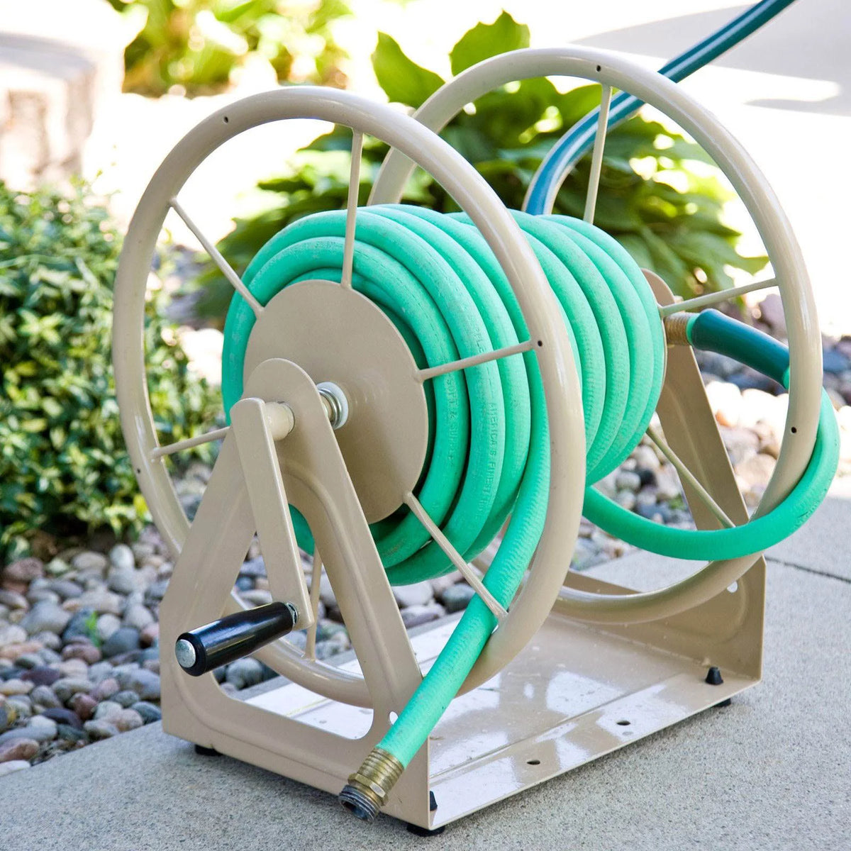 Liberty Garden LBG7031 200' of 5/8" Hose Steel Garden Storage Reel