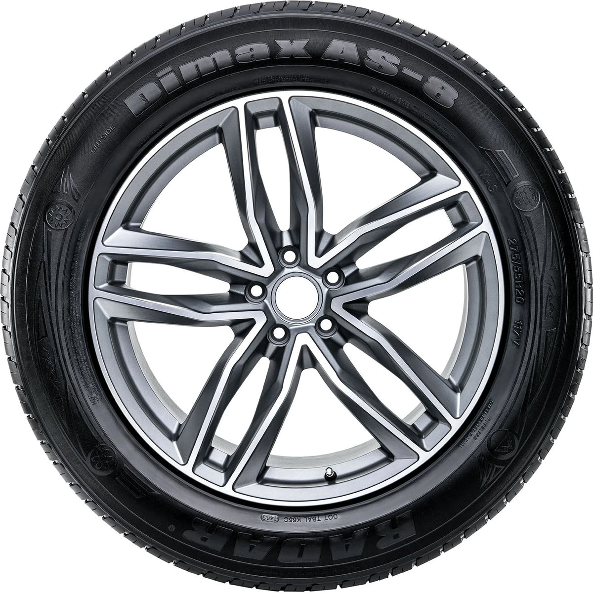 Set of 4 Radar Dimax AS-8 225/60R16 102V XL Tires