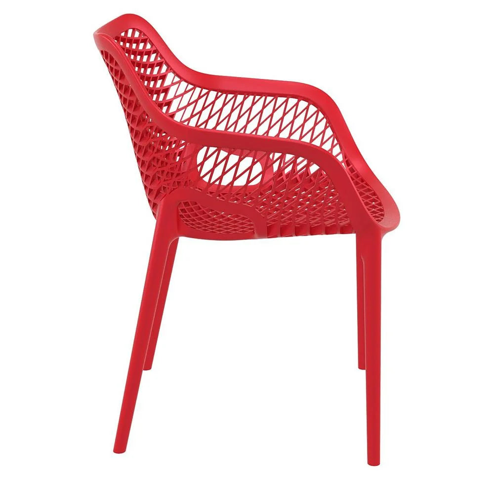 Compamia Air XL Outdoor Patio Dining Arm Chair in Dark Gray