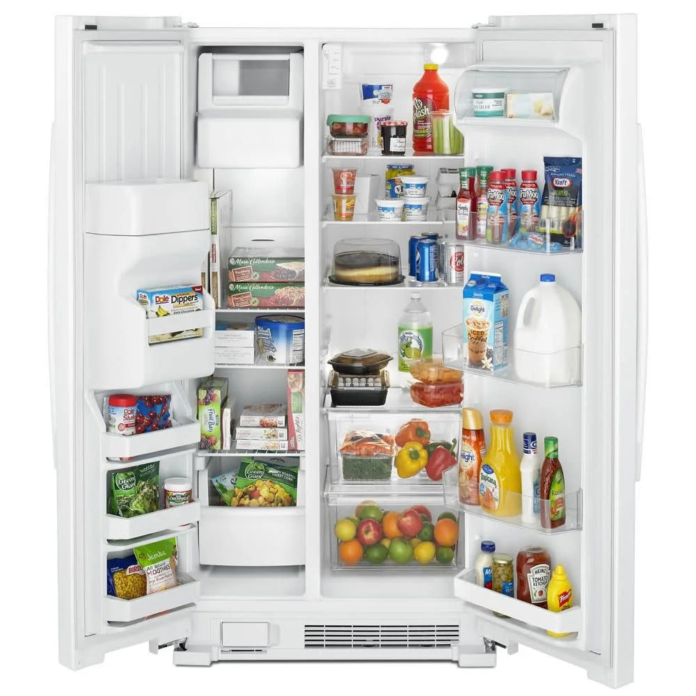 Amana® ASI2575GRS: 36-inch Side-by-Side Refrigerator with Dual Pad External Ice and Water Dispenser