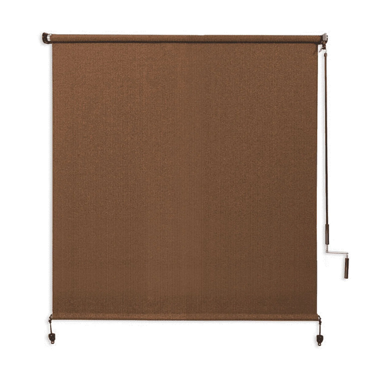 Coolaroo 4' x 6' Outdoor UV Blocking Cordless Solar Roller Shade Blind, Mocha
