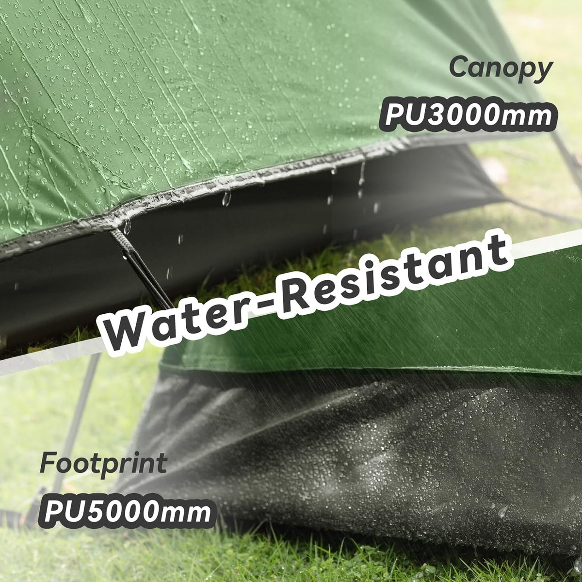 Camping Tent 2/3/4 Person, Professional Waterproof & Windproof Lightweight Backpacking Tent Suitable for Outdoor,Hiking,Camping, Mountaineering and Travel