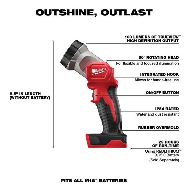 M18 18V Lithium-Ion Cordless Combo Kit (8-Tool) with SHOCKWAVE Bit Set (50-Piece)