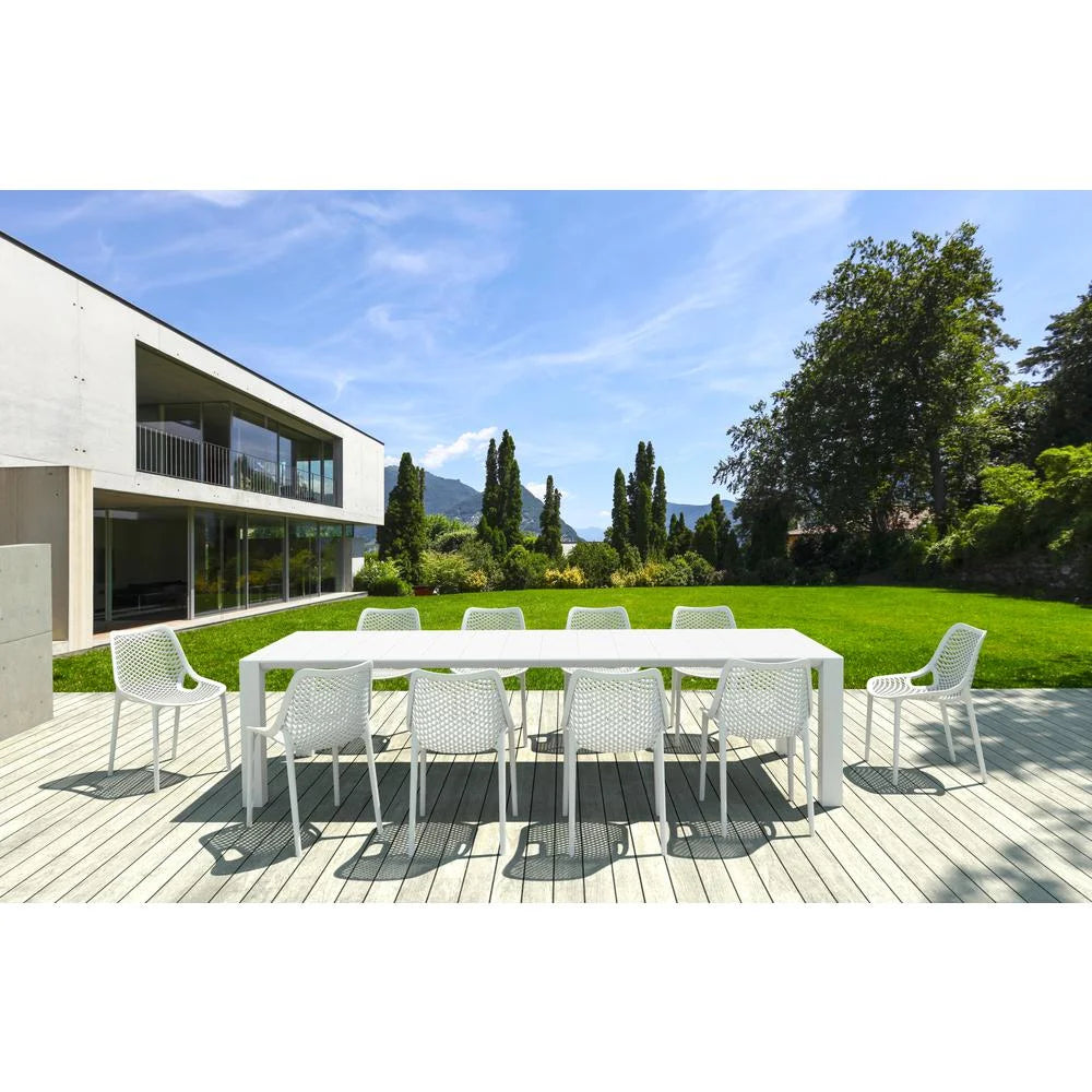 Compamia Air XL Outdoor Patio Dining Arm Chair in Dark Gray