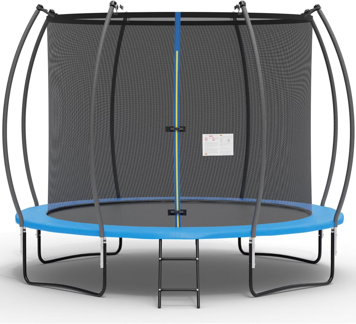 PayLessHere 8 ft New Round Outdoor Trampolines with Enclosed Net for Kids, Adults(Green)