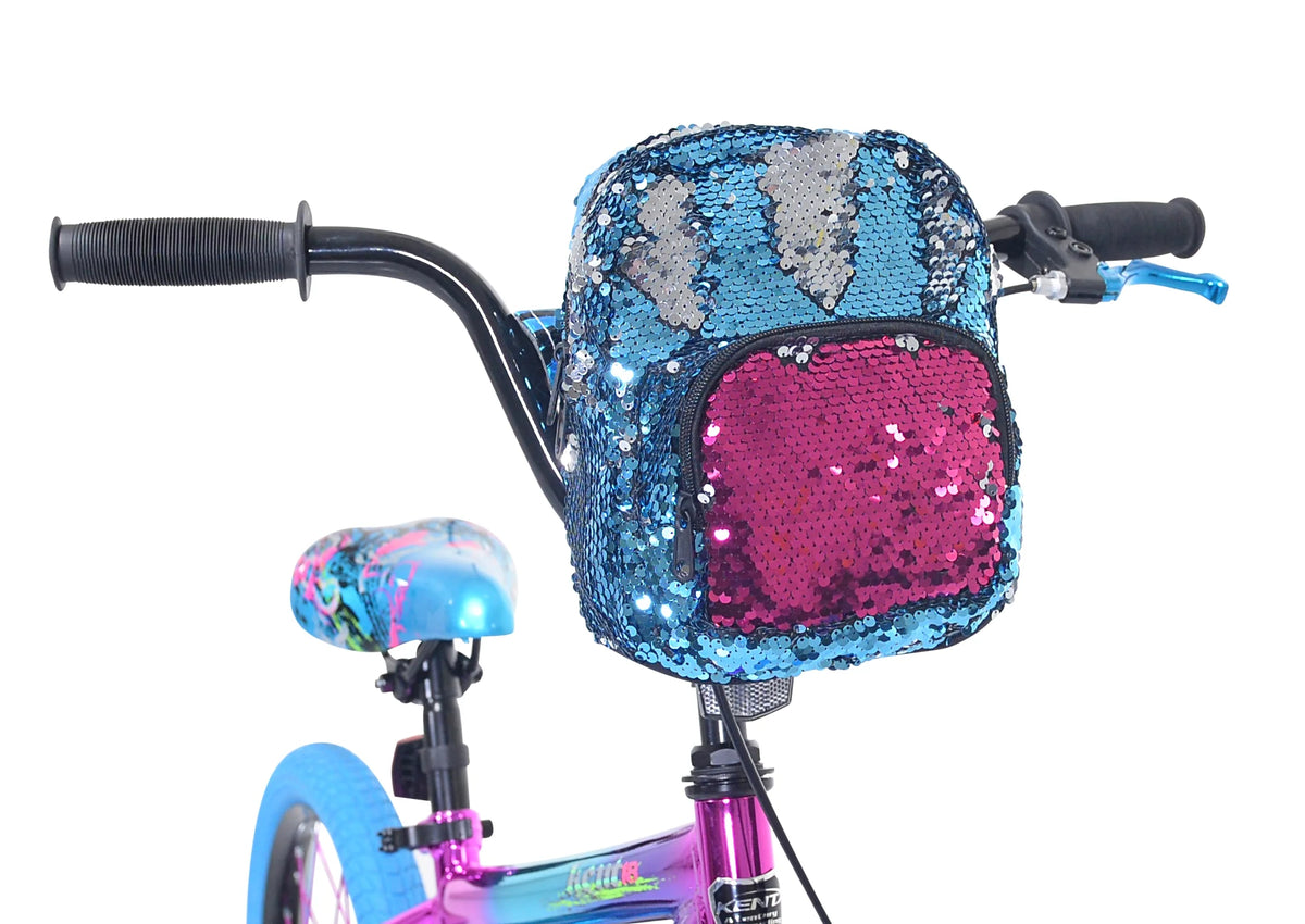 18" Kent Illusion Child Bicycle, 18" Wheels, Child Ages 6-12 Years, Blue/Purple