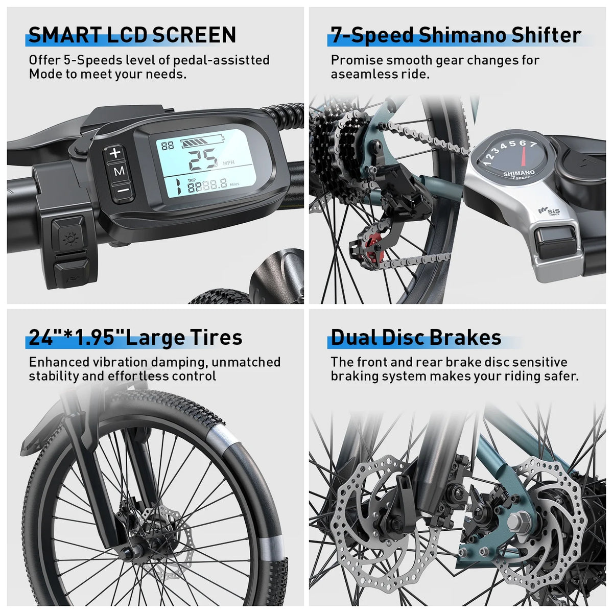 Folding Electric Bike for Adults,500W 20MPH 32Miles Long Range,48V 15AH Removable Battery,14" Small City Commuting E-bike with Full Suspension, LCD Display