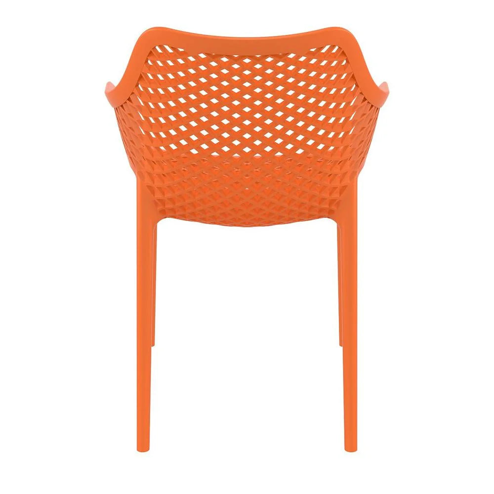 Compamia Air XL Outdoor Patio Dining Arm Chair in Dark Gray