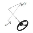 Direct Replacement Front Axle Kit Front Steering Assembly Tie Rod Wheels Go Kart Drift Trike Steering Go kart Tie Rod Ball Joint Type