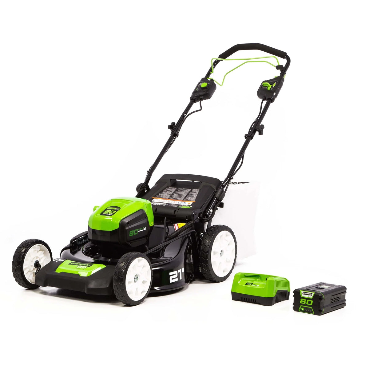 Greenworks 80V 21" SP Mower, 5Ah Battery and Charger 2502402NV