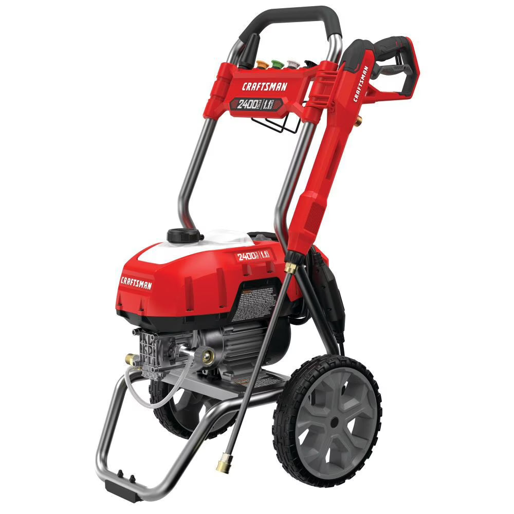Craftsman 2400 Psi 1.1 Gpm Electric Cold Water Pressure Washer With 6 Spray Nozzles