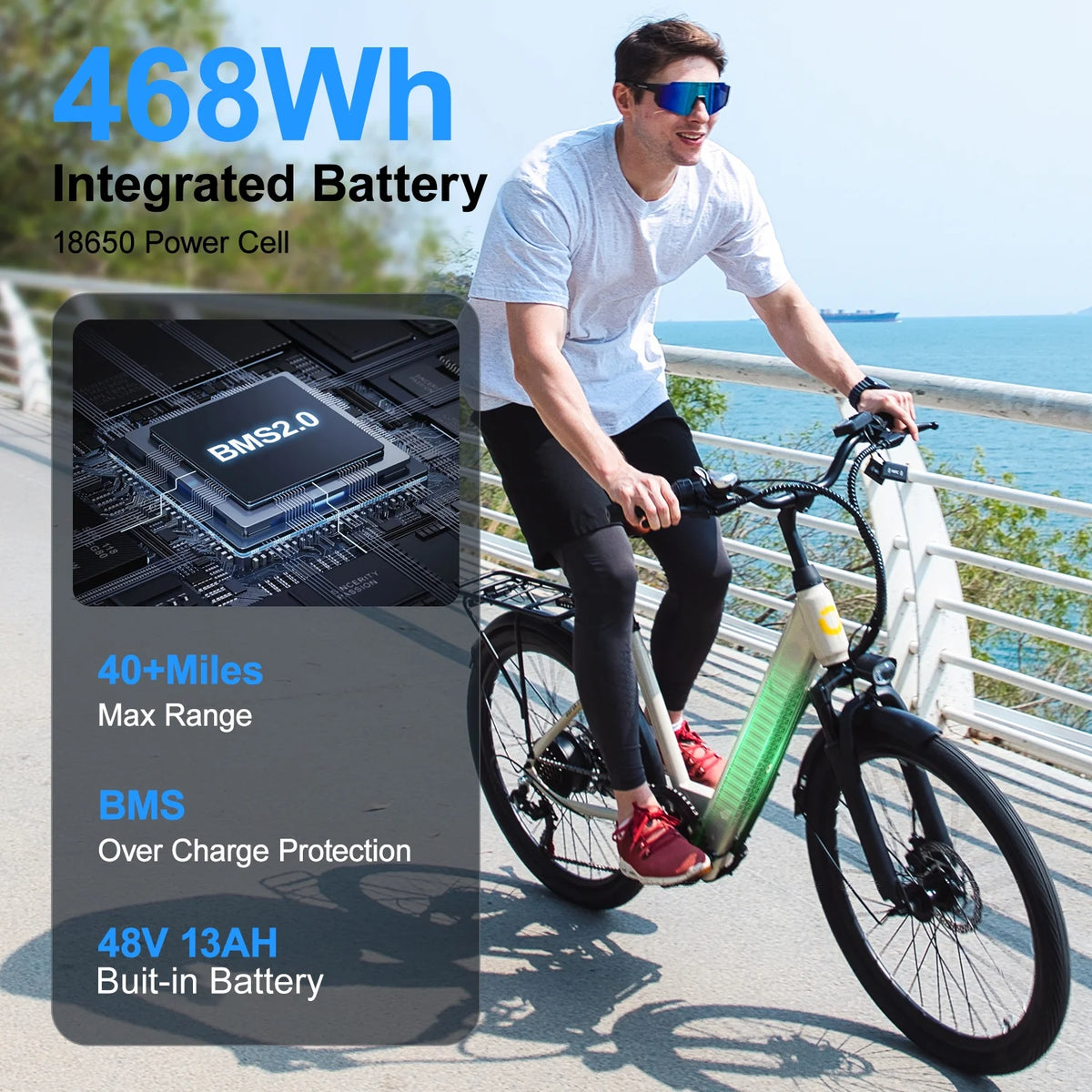 Folding Electric Bike for Adults,500W 20MPH 32Miles Long Range,48V 15AH Removable Battery,14" Small City Commuting E-bike with Full Suspension, LCD Display