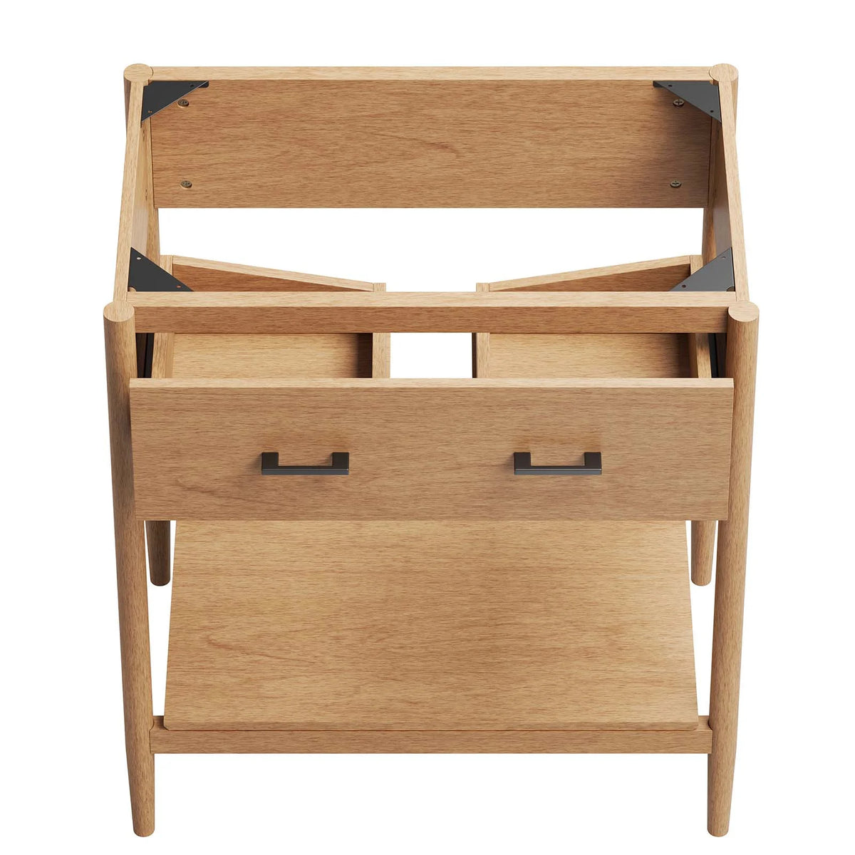 Modway Zaire 30" Bathroom Vanity Cabinet (Sink Basin Not Included) in Walnut