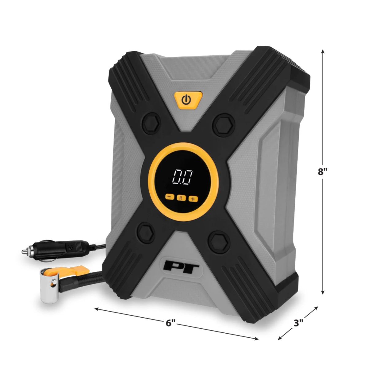 Performance Tool E00014 44 pc. Premium Roadside Assistance Kit, Featuring Vortex 12V Digital Tire Inflator, Booster Cables, Tow Rope, Shovel, First Aid Kit, Safety Triangles, Tool Kit and Case
