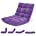 Floor Chair with Back Support, Folding Sofa Chair with 14 Adjustable Position, Padded Sleeper Bed, Couch Recliner, Floor Gaming Chair, Meditation Chair, Gaming Floor Chairs for Adults(Black)
