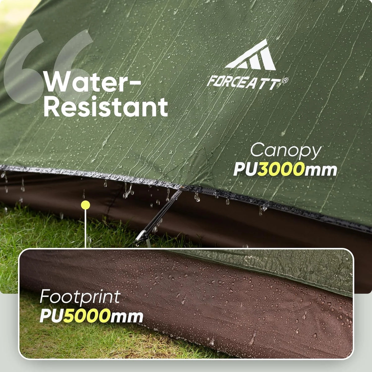 Camping Tent 2/3/4 Person, Professional Waterproof & Windproof Lightweight Backpacking Tent Suitable for Outdoor,Hiking,Camping, Mountaineering and Travel